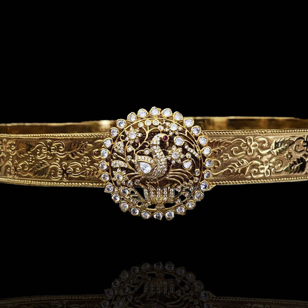 Victorian Peacock Pendant South Indian Bridal Belt