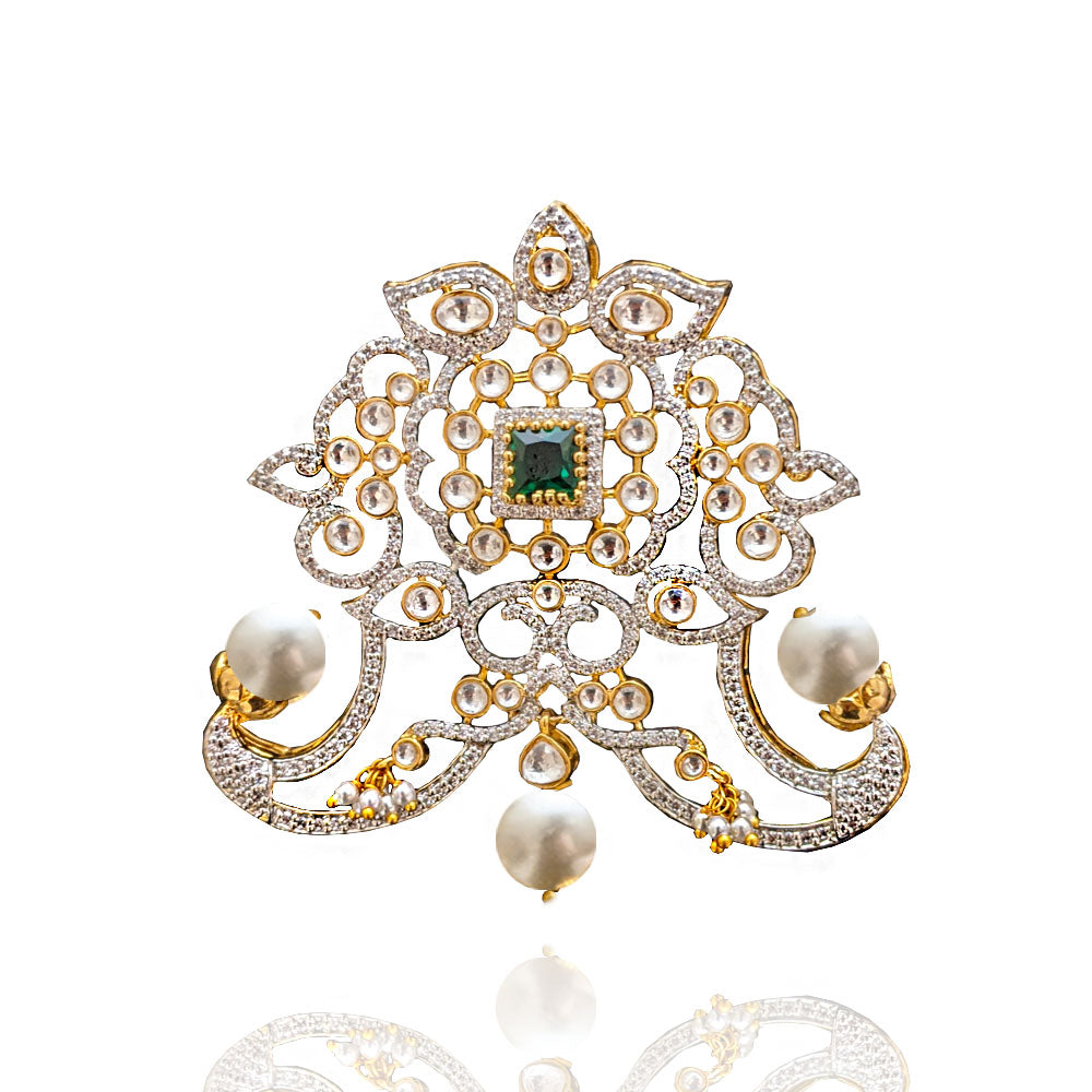 Victorian Poliguru Pendant Design with 18K Gold Polish