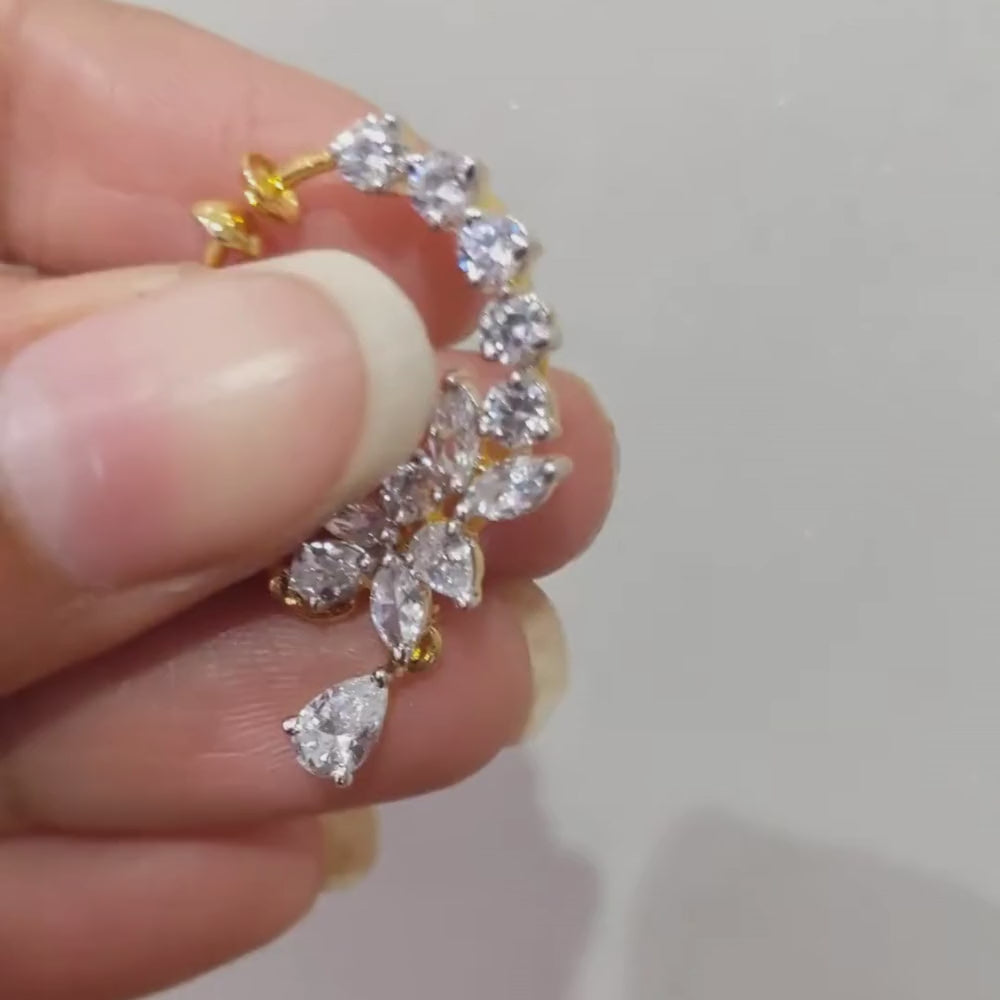 Sparkling Statement Diamond Look Nose Nath Designs For Brides