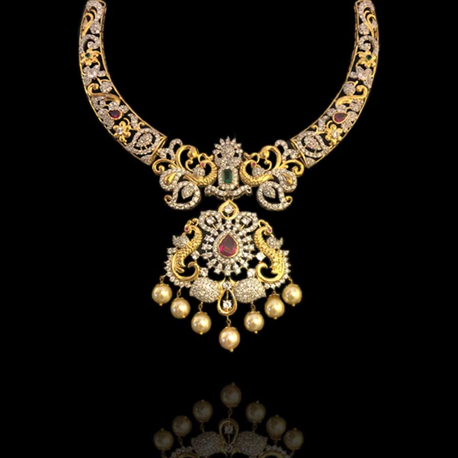 Artful Splendour Latest Necklace Design - Main Image