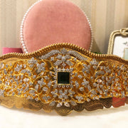 gold vaddanam cz diamonds