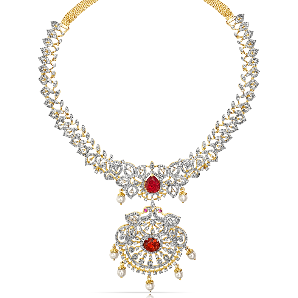 Necklace Design of Diamond Look