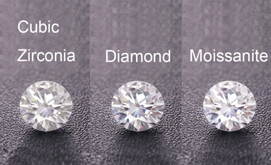 Moissanite vs. Diamond vs. Cubic Zirconia