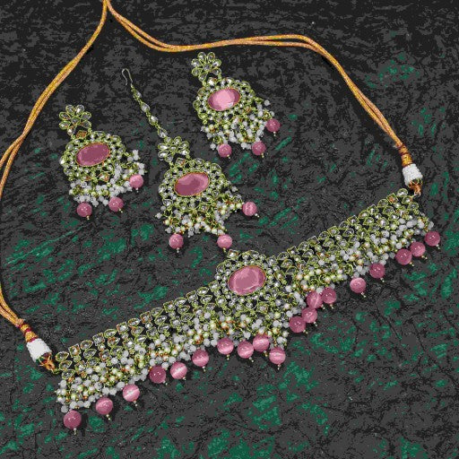 Polki Sets - Best Diamond Polki Jewellery Set Designs in India