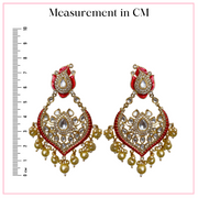 Extraordinary Polki Earring Design