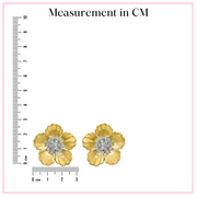 Golden Flower - Stud Earrings