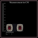 Ruby Rich - CZ Ruby Gem Earrings