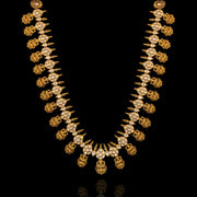 18K Gold Polish Antique Lakshmi Polki Look Haram Necklace