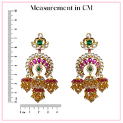 Ready to Ship - CZ Polki Jhumkas