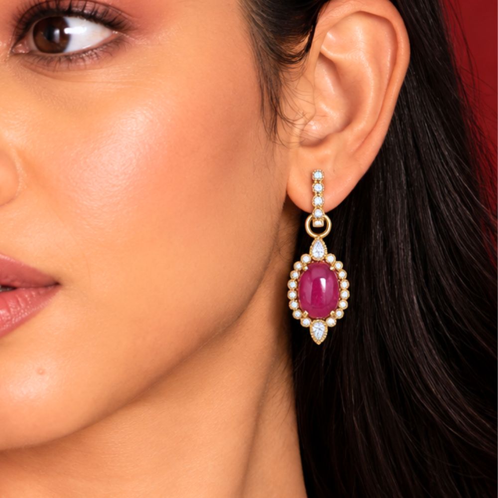 Beauty of the Season - Ruby Earrings