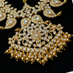 Reversible Bridal Mango Necklace with Diamond Look Stones