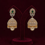 Emerald Peacock Choker Necklace + Earrings SET