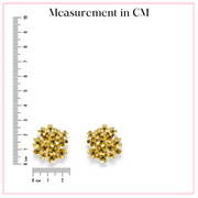 Sunflower Bunch - Gold Earring Designs