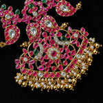 Reversible Bridal Mango Necklace with Diamond Look Stones