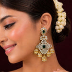Unique Earrings Design with Multiple Jhumka Hangings

