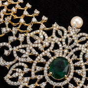 Exquisite & Luminous - Diamond Look Necklace Set Design
