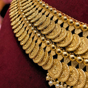 Grand Kasu Necklace with Peacock Pendant + Earrings Set  in 92.5 Silver