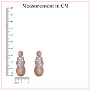 Rose Gold Glamour - Heavy Earrings