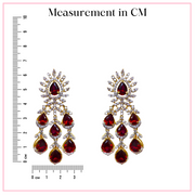Exquisite Rubies - Ruby Diamond Earrings Designs