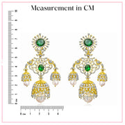 Peacock Elegance - Wedding Jhumka Designs