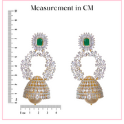 Graceful - Green Stone Jhumka