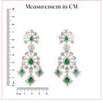 Emeralds' Magic - CZ Designer Earrings