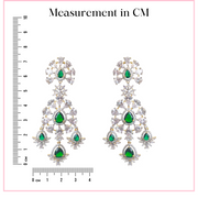 Emeralds' Magic - CZ Designer Earrings
