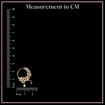 Synonymous With Tradition - Bridal CZ Nose Pin with Chain