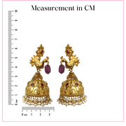 Gleaming & Flaunting - CZ Jhumka Earrings