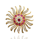 8K Gold Polish Surya Chandrullu Bridal Hair Ornament Design