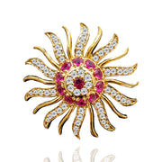 8K Gold Polish Surya Chandrullu Bridal Hair Ornament Design