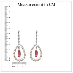 Pink Drop Earrings