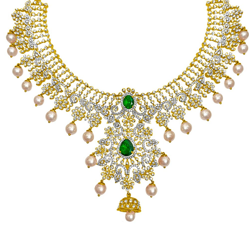 Diamond clearance gemstone necklace