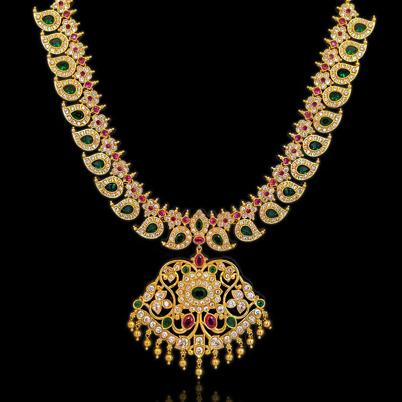 A Motley of Manga Malai Haram Necklace The Spark of South Indian