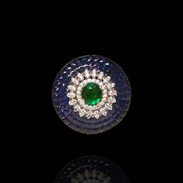 Invisible Setting Blue Ring