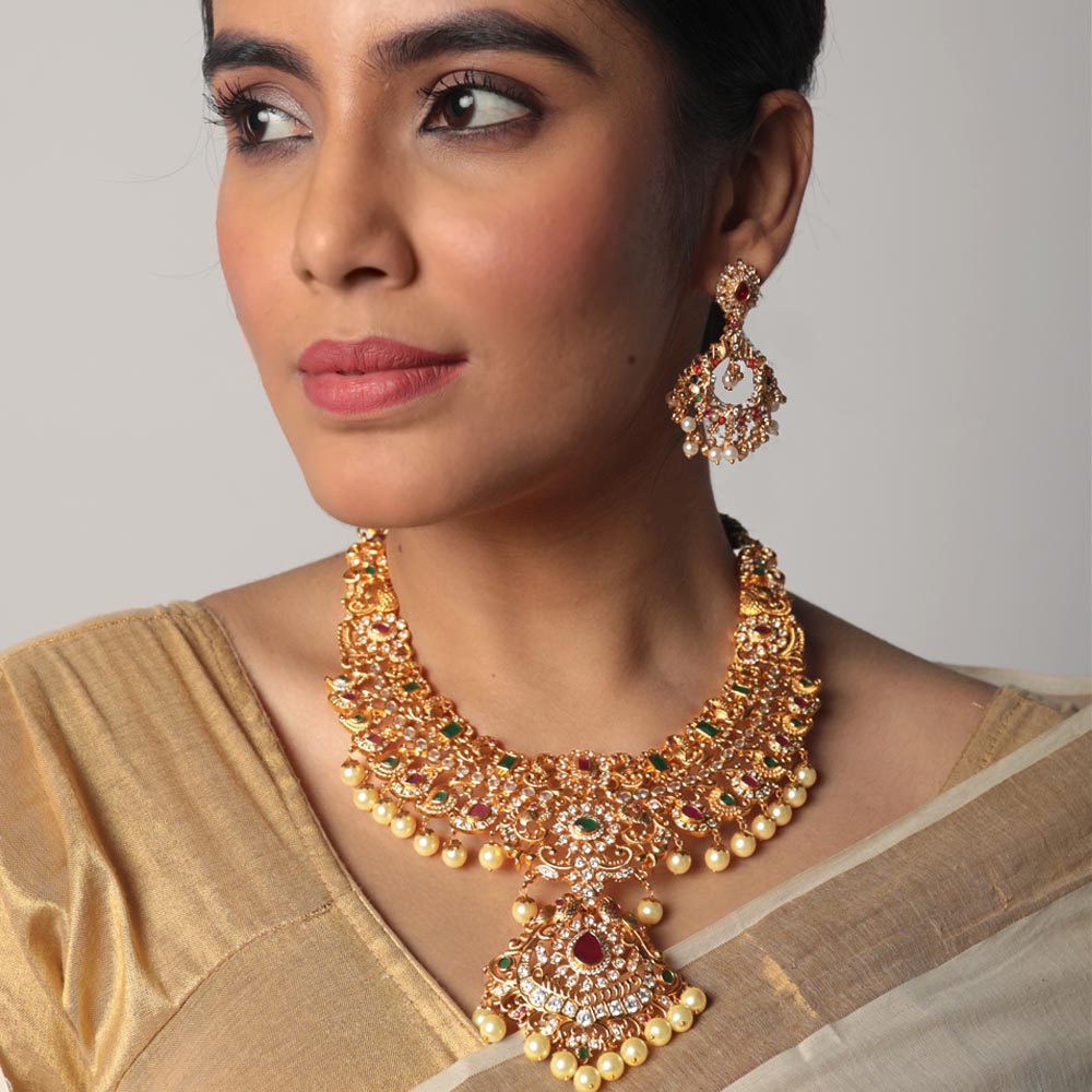 Graceful South Indian Necklace