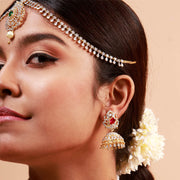 Antique CZ Stone - Bridal Matha Patti