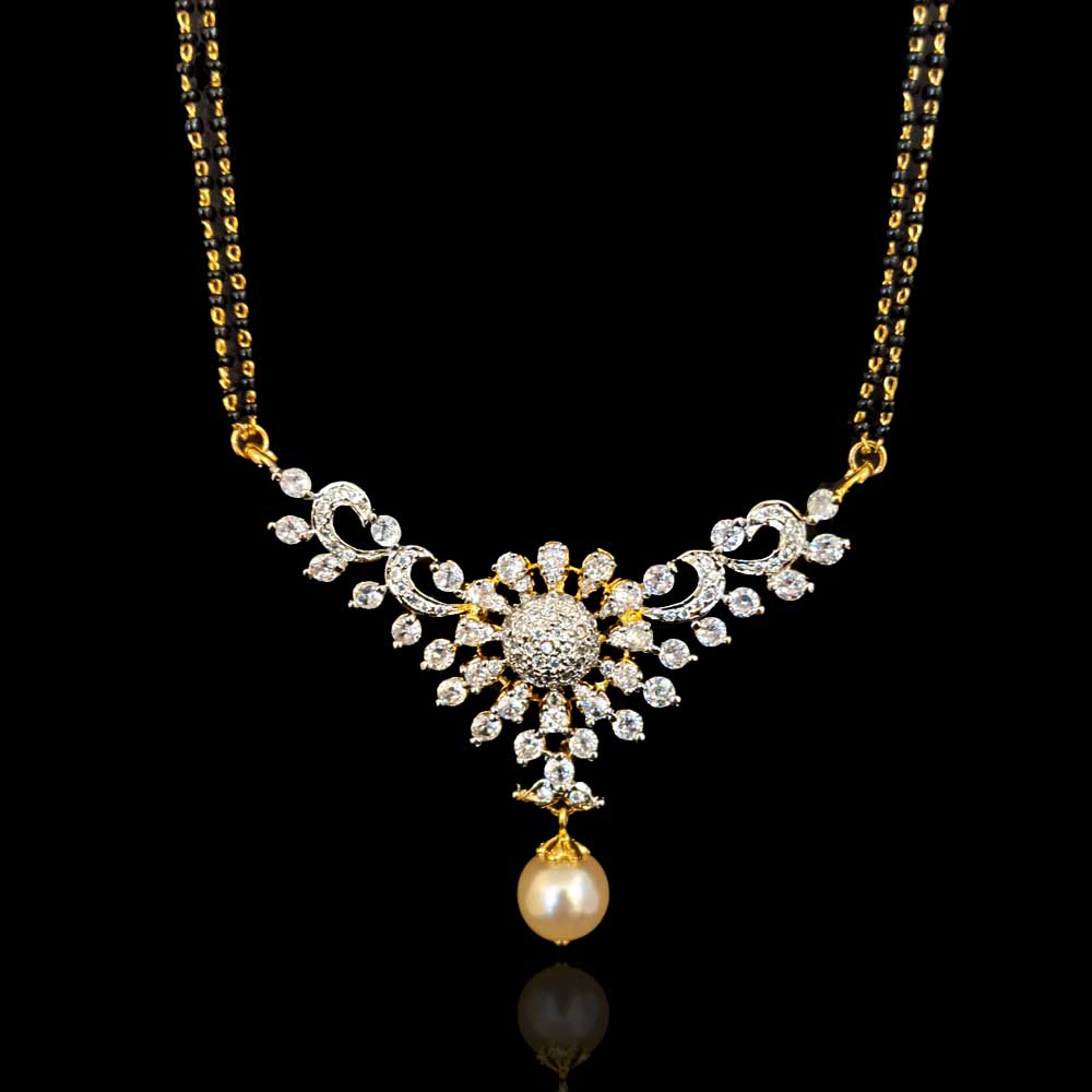 Beauty Of Love Pearl Mangalsutra in Gold