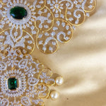 South Indian CZ Necklace for Wedding