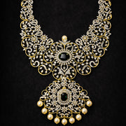 South Indian CZ Necklace for Wedding