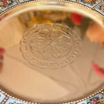 Floral Silver Plate