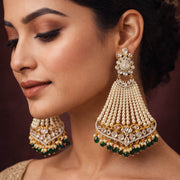 Bold & Beautiful - Statement Polki Earrings