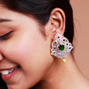 Brilliant Petals - Gold Designer Earrings
