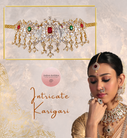 South Indian Choker Haram Set