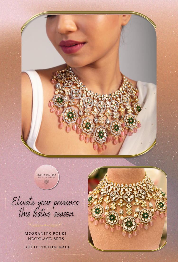 Moissanite Polki Sets