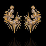 Gold & Silver Polish Earrings