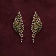 Emerald Green Stone Ear Cuff Earrings | Sneha Rateria