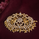 Multi-Wear Mango Haram with Detachable Polki Pendants