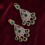 Emerald Green Diamond-Look Bridal Chandelier