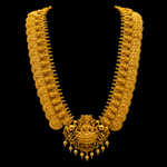 South Indian Grand Lakshmi Kasu Necklace in 92.5 Silver